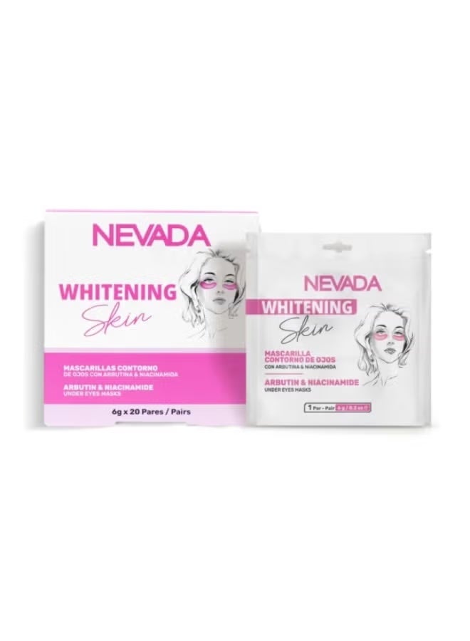 Nevada Arbutin & Niacinamide Whitening Eye Masks - Rejuvenating Eye Masks 20 Pairs